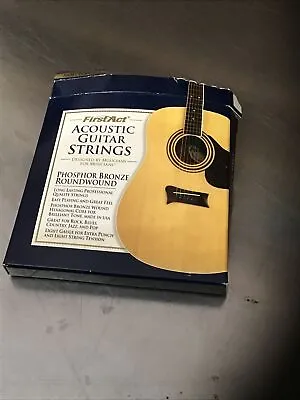 $12.95 • Buy First Act Acoustic Guitar Strings  Light Gauge-5 Strings-NEW-Missing “D” -.032
