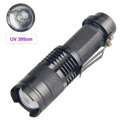 £6.99 • Buy UV Ultra Violet LED Flashlight Blacklight Torch Light 395 NM Inspection Lamp AA