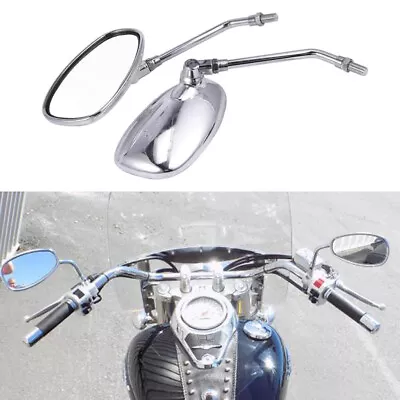 $36.69 • Buy Motorcycle Mirrors Chrome 10mm For Suzuki Boulevard C50/C90 C90T C109 M50 M109R