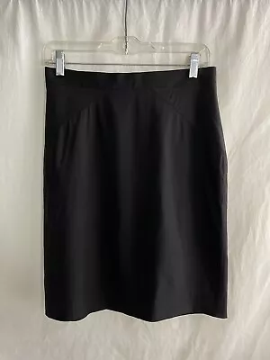 J Crew Pencil Skirt Womens 8 Wool Blend Black • $14.40