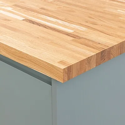 Solid Oak Kitchen Wood Worktops | 2000mm X 620mm X 40mm | Wooden Countertops • £148.99