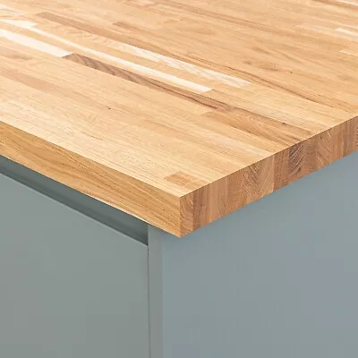 Solid Oak Kitchen Wood Worktops | 2000mm X 620mm X 40mm | Wooden Countertops • £148.99