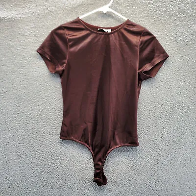 ASOS Design Women's Satin Bodysuit  Brown Size 8 • $11.77