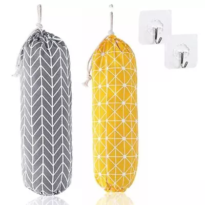 Plastic Bag Holder Wall Mount Plastic Bag Organizer Shopping Bag Carrier Storage • $13.18