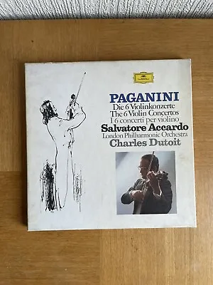 Philips Salvatore Accardo - Paganini The 6 Violin Concertos 5 Vinyl Lp • £22