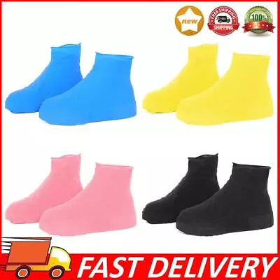 1 Pair Protectors Shoes Cover Waterproof Shoe Covers Reusable Galoshes Overshoes • £4.40