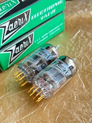 £88.48 • Buy 2 X E88CC 6922 ZAERIX TUBES || NEW NOS || VINTAGE 6DJ8 6N23P-EV