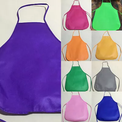 $1.56 • Buy Colorful Children Aprons Waterproof Non-Woven Fabric Painting Pinafore Apron