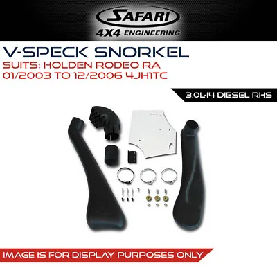 4X4 Snorkel Fits Holden Rodeo RA 01/03-12/06 4JH1TC 3.0L-I4 Diesel RHS V-Spec • $517.99