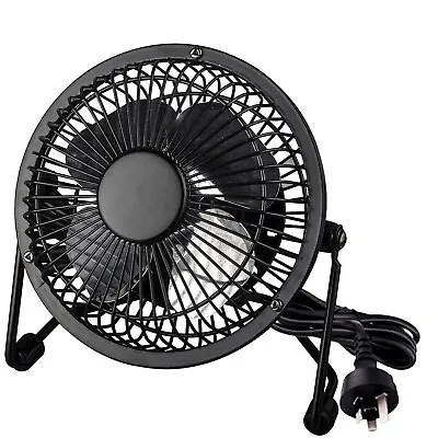 $39.99 • Buy Starke Desk Fan Black 240V AC Hi-Speed Air Tilt Adjustment Personal 10cm Cooler
