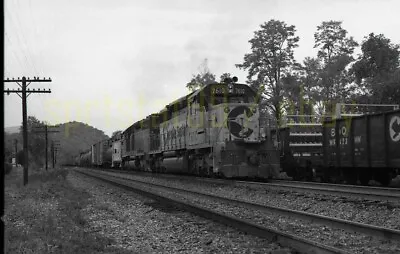 BO Baltimore & Ohio EMD SD40-2 Locomotive #4353 - Vintage Railroad Negative • $19.45