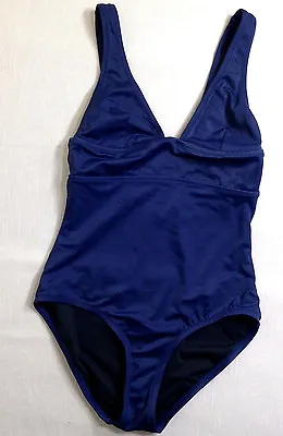 New J. Crew Triangle Tank 84520 Navy Blue One Piece Swim Bathing Suit Sz 0  • $19.99