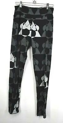LuLaRoe Womens Gray & White Minnie Mouse Stretch Tight Fit Leggings One Size • $10.47