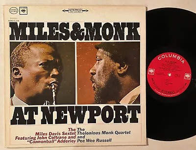 MILES DAVIS & THELONIOUS MONK At Newport John Coltrane 2 Eye CS 8978 LP VG++ • $49.97