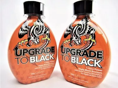 Lot 2 Pack Ed Hardy UPGRADE TO BLACK Triple Bronzer Tanning Bed Lotion 13.5oz • $53.50