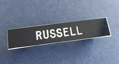 RUSSELL NAME TAG Vintage Pin Pinback Button B9 • $9.83