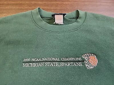 Vintage JanSport Michigan State Spartans Crewneck 2000 National Champions Medium • $35