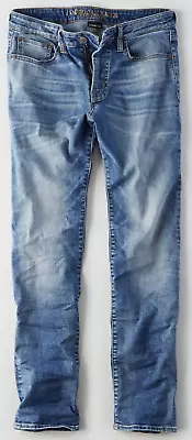 Men's American Eagle AEO Original Straight Denim Jean Medium Wash 34x30 - New • $49