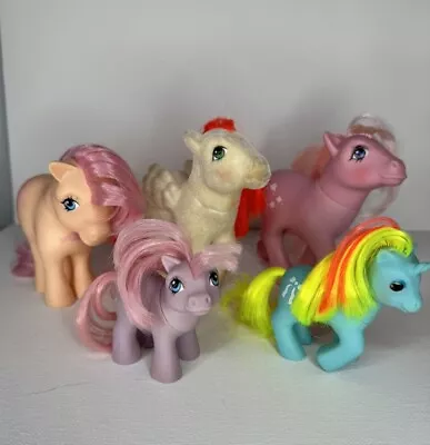 My Little Pony G1 Vintage Lot So Soft Paradise  Lickety Split TLC BAIT FLAWS MLP • $24.99