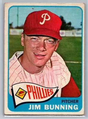 1965 Topps Baseball #20 Jim Bunning - Poor - Philadelphia Phillies • $3