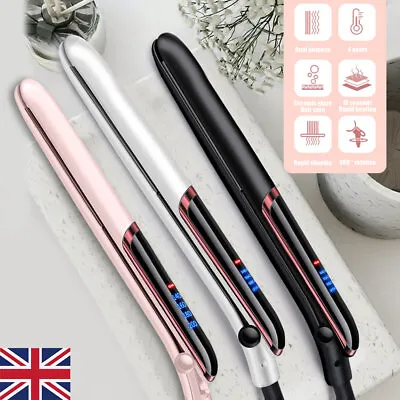 2 In 1 Hair Straighteners Ceramic Plates Straightener Curler Salon Hair Styler • £11.99