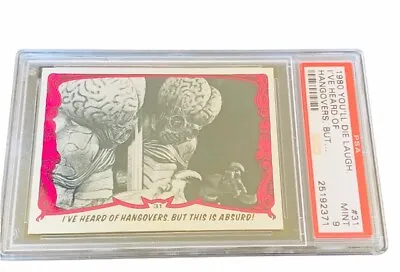 Monster Die Laughing 1980 Topps Universal Horror Card PSA 9 Island Earth Mutant • $200