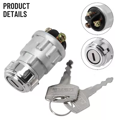 Universal Car Boat Motorcycle Ignition Starter Switch Barrel 3 Position W/ 2 Key • $10.81