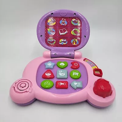 Vtech Baby's Learning Laptop Educational School Pink Purple Toy • $6.44