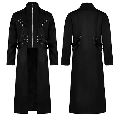 Retro Men Jacket Halloween Costume Retro Gothic Coat Renaissance Dress Jacket • $47.73