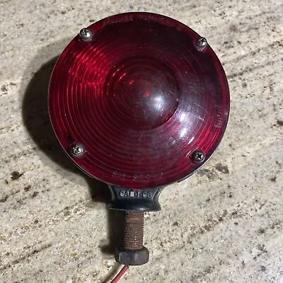 Vintage Yankee 838 Turnflex Pedestal Mount Turn Signal Light RED & AMBER SAE 70 • $19.99