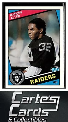 Marcus Allen 1984 Topps #98 C*D* Sheet Raiders Hall Of Fame 2nd Year • $2.95