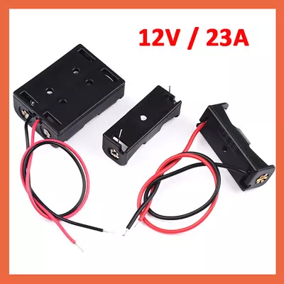 Battery Holder Box 12V 23A 1 2 Position Battery Box Case 15cm Wires / With Pin • £1.74