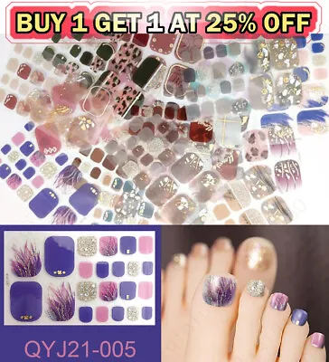 Fashion Toe Nail Stickers Decals Wraps Nail Art SelfStick Women Convenient • $1.98