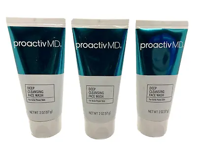 3X Proactiv MD Deep Cleansing Face Wash 2 Oz Cleanser Acne Treatment 6 Oz TOTAL • $32.05