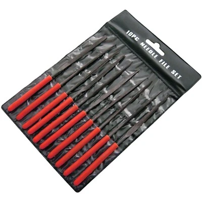 £5.69 • Buy 10pc Mini Needle File Set Precision Micro Files Craft Metal Work Tools + Wallet