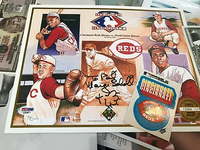 Marge Schott Signed PSA/DNA COA Auto 8.5x11 Reds Owner Schottzie Print Autograph • $129