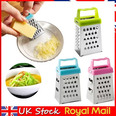 3X Stainless Steel MINI CHEESE GRATER Slicer Zester Peeler Dicer Fruit Cutter  • £4.39