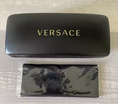 Versace Sunglasses Eyeglasses  Large Hard Case With Cleaning Cloth • $14