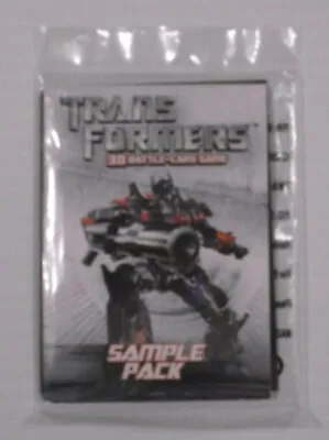 $7 • Buy TransFormers 3D Battle Card Game 2007 Sample Pack Wizard Exclusive 