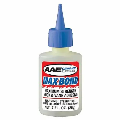 Arrow Fletching Glue AAE .7oz Bottle Max Bond Glue Archery Bow Vane Fletch  • $18.47