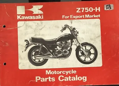 Kawasaki  Genuine-parts Book Z750H1 Z750H2 1981-1982 • $55