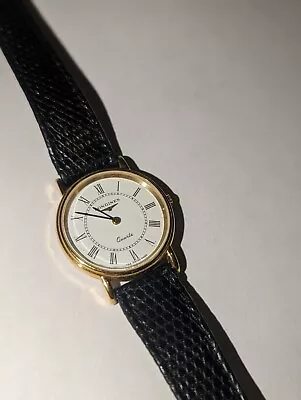 Longines Women Watch Vintage Gold Tonepre Owned Good Condition New Battery • $90