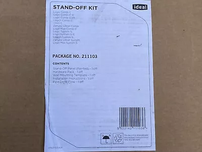 Ideal 211103 Stand Off Boiler Kit  • £20