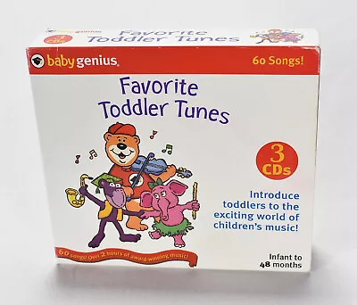 BABY GENIUS Favorite Toddler Tunes CD 3-Disc Set 0-48 Month • $9.49