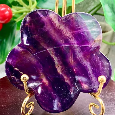 133G Natural Beautiful Colours Fluorite Crystal Carving Bowl Healing • $1.99