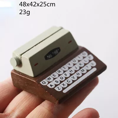 1:12 Scale Dollhouse Miniature Vintage Typewriter Cashier Wooden Accessories • $5.99