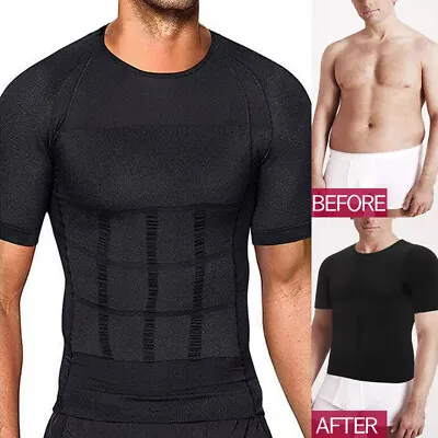 Fajas Para Hombres Faja Reductora De Hombre Men Body Abdomen Control Tee Shapers • $13.99