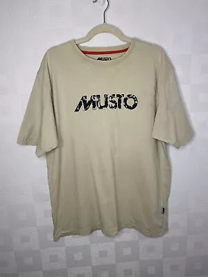 Musto Mens Spellout Logo Tshirt Size Large • £19.99