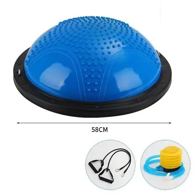 $29.99 • Buy Balance Trainer Half Ball, Exercise Ball With Straps Yoga 23  Balance Ball