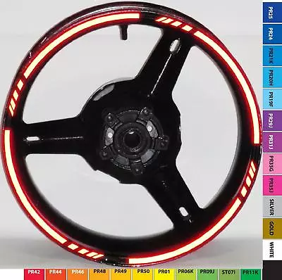 3M REFLECTIVE GP MOTORCYCLE RIM STRIPES WHEEL DECALS TAPE STICKERS Red Blue Pink • $20.98